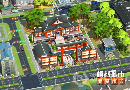 《模拟城市：我是市长》建造东方禅意的神社与民宿